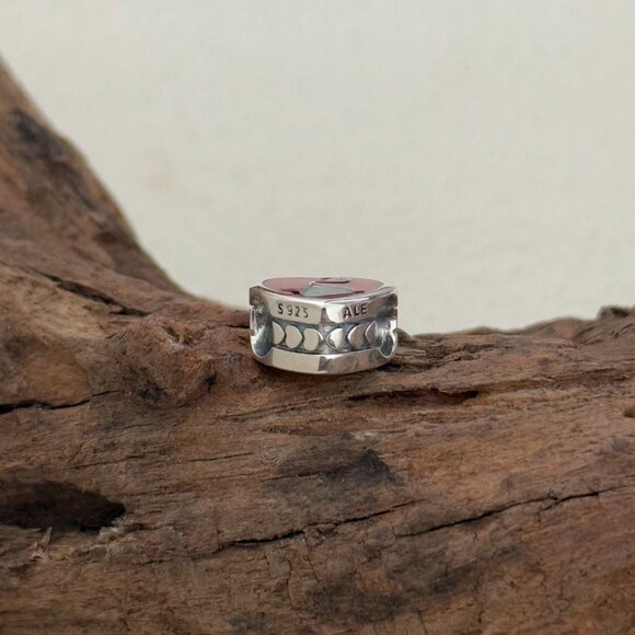 Pandora Hershey's kisses Exclusive Heart Bead S925 Silver Charm - Picture 2 of 3